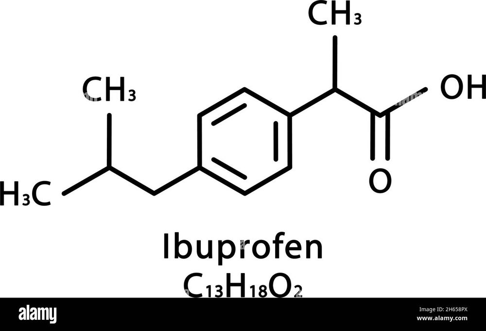 Ibuprofen Strukturformel C13H18O2